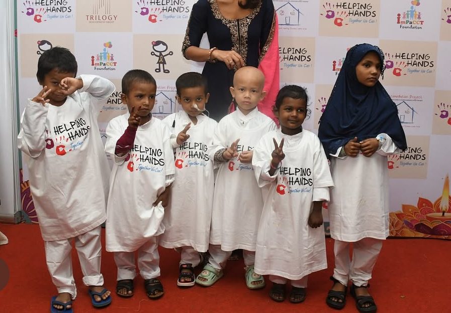 Children supported by the Helping Hands Foundation